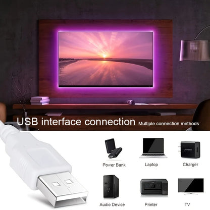 5M RGB LED Strip Light with USB