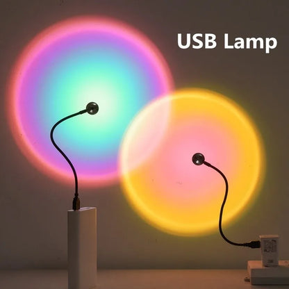 LED Sunset Projection Light