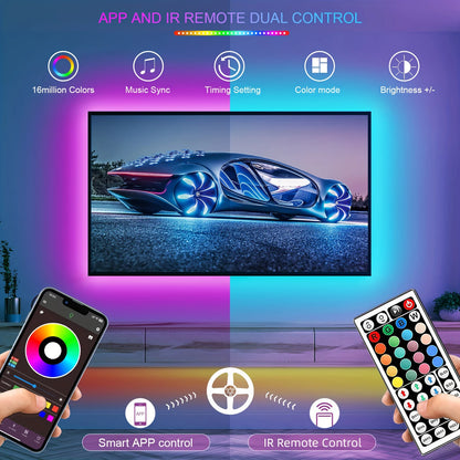 RGB LED Strip Lights with App Control