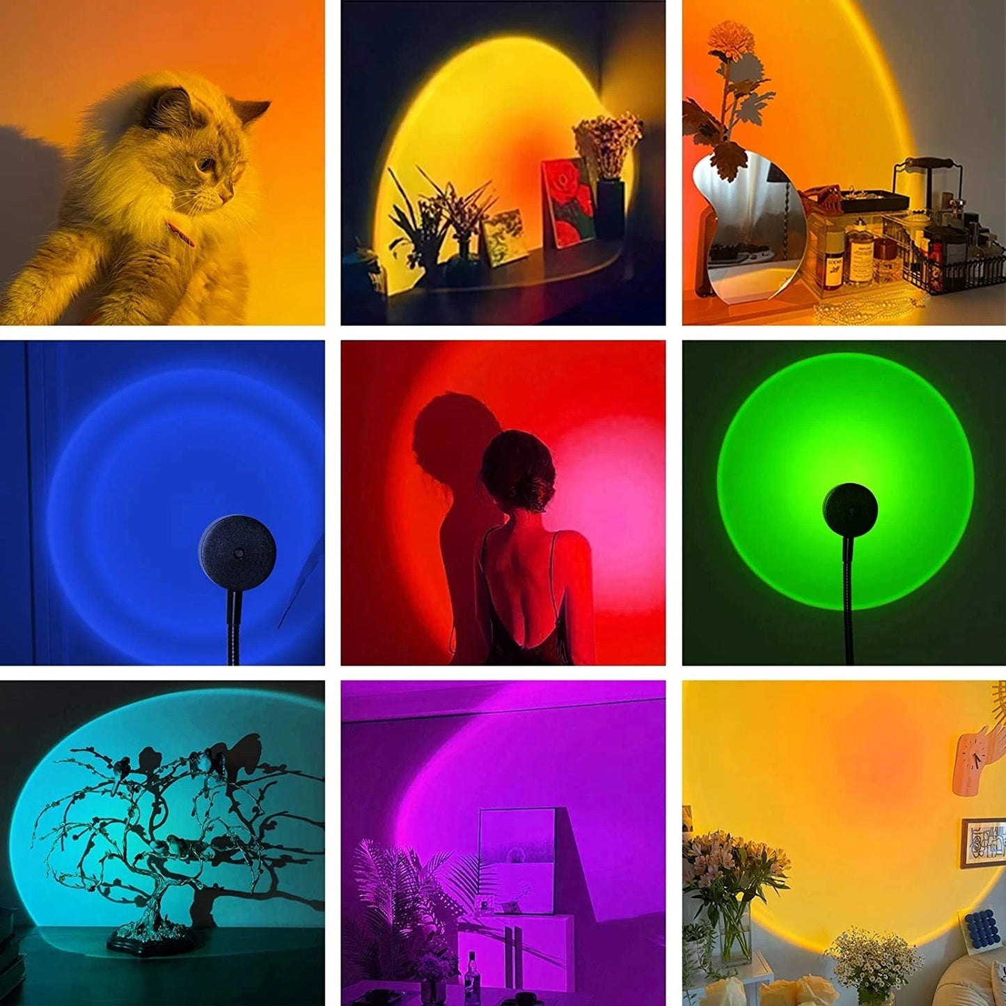 LED Sunset Projection Light