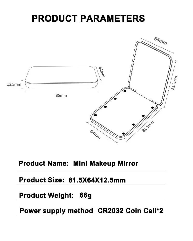 LED Magnifying Makeup Mirror