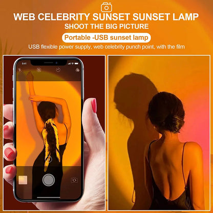 LED Sunset Projection Light