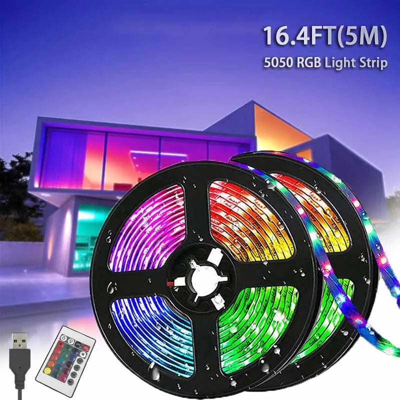 5M RGB LED Strip Light with USB