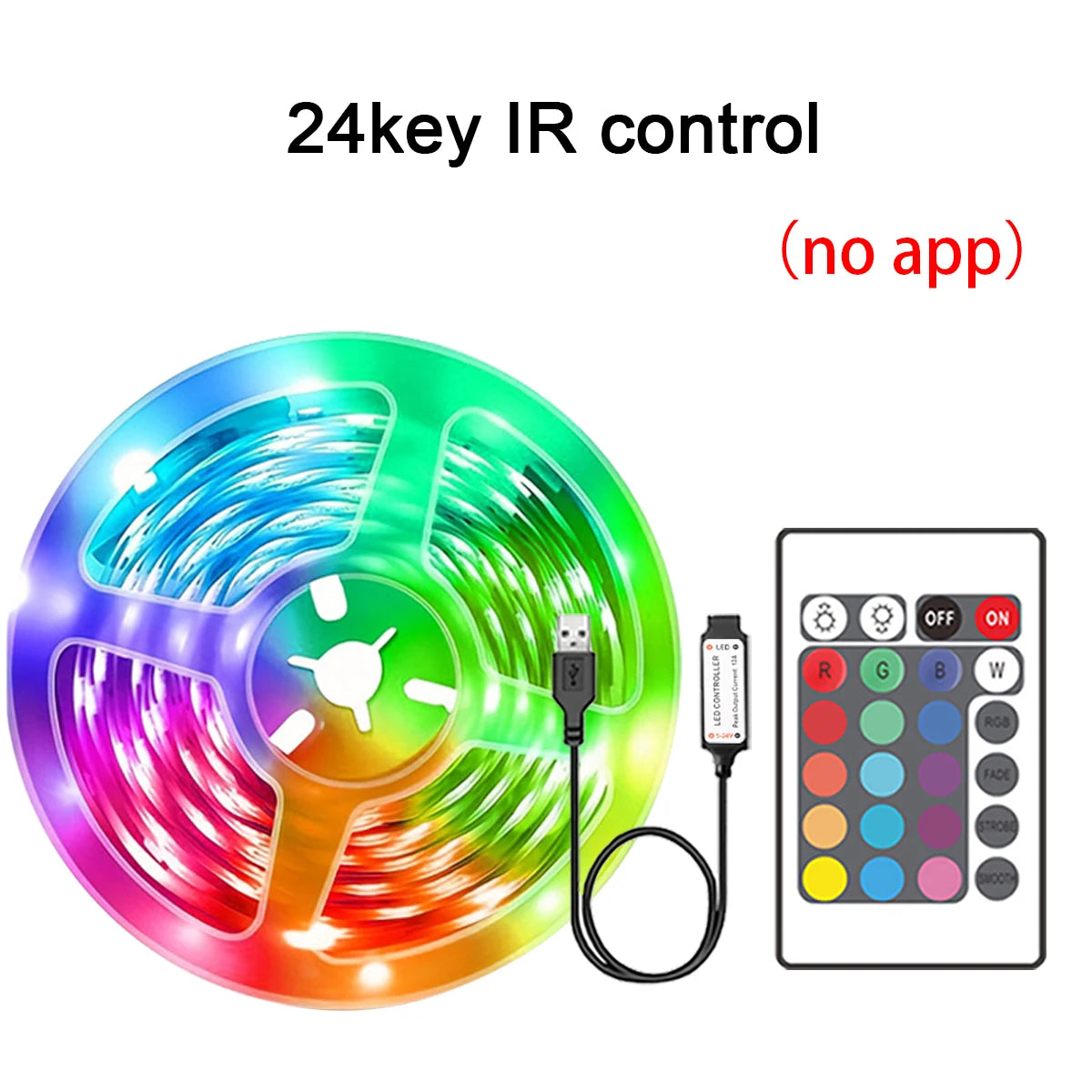 RGB LED Strip Lights with App Control