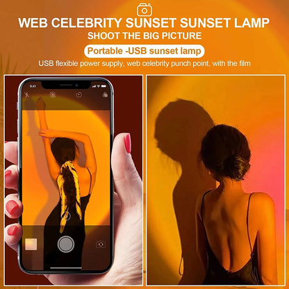 LED Sunset Projection Light