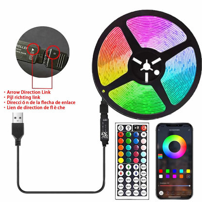 5M RGB LED Strip Light with USB