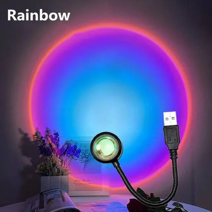 LED Sunset Projection Light
